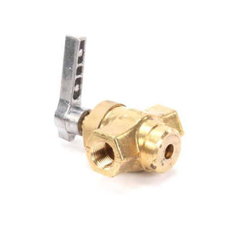 TOWN FOOD SERVICE 3/8F X 3/8F NPT Brass Gas Valve 226102F